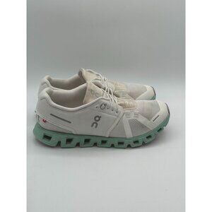 On Running Cloud Shoes  Size W 8.5  White & Green Mesh